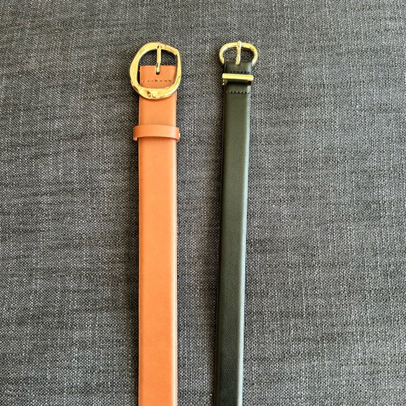 Mango leather belts set of 2 - Picture 1 of 4